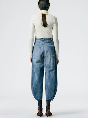Tibi Brancusi Classic Wash Low-Rise Tapered Jean - Sz 28 (Regular Length)